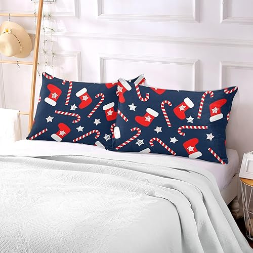 Miniatura 8 de Emelivor Fundas de almohada navideñas de terciopelo, fundas de cojín suaves, fundas de almohada cómodas, almohadas decorativas para sofá,