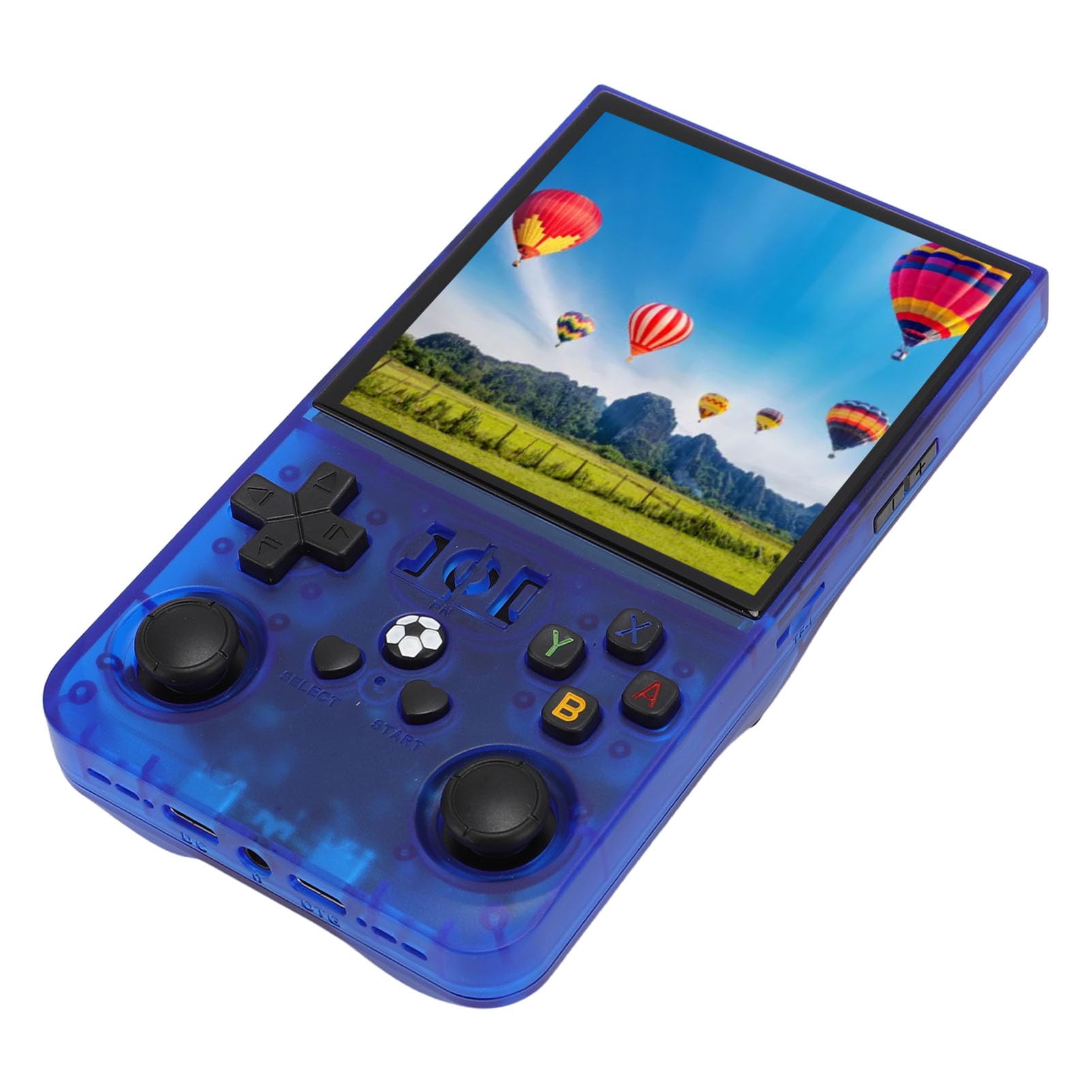 Console di gioco portatile, console per videogiochi retrò con schermo IPS da 4 pollici, dispositivo di gioco portatile open source con chip RK3326 a 64 bit e batteria da 4000 mAh p (128 GB)