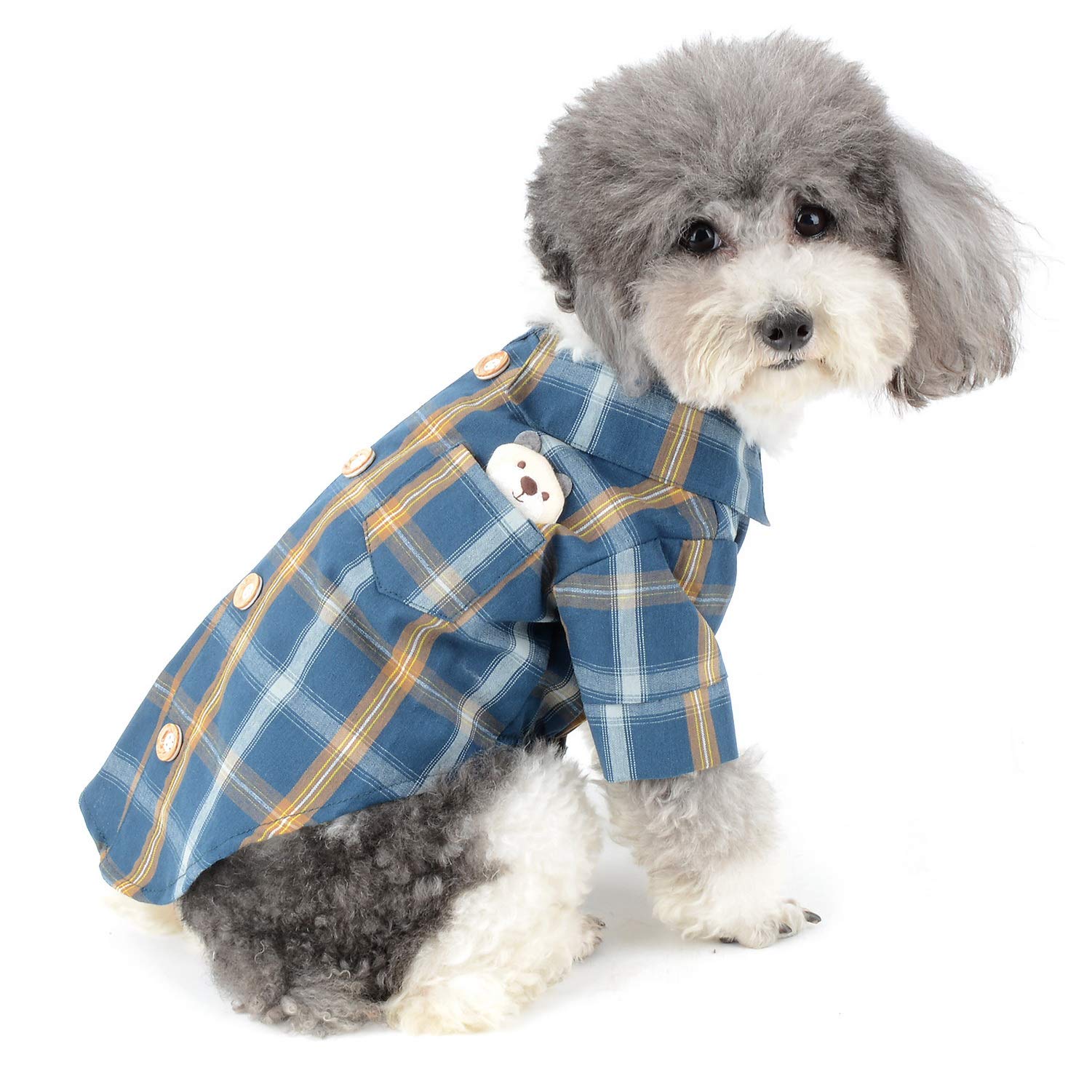 Zunea Hondenshirts voor kleine honden, zomer puppykleding