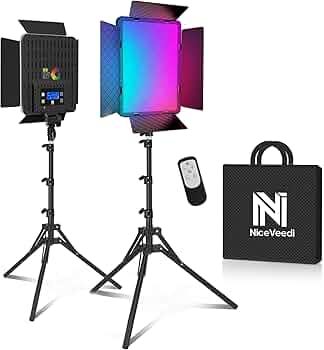 NiceVeedi RGB LEDライト 40W Amazon | Niceveedi RGB LEDビデオライト 40W高出力 撮影用ライト
