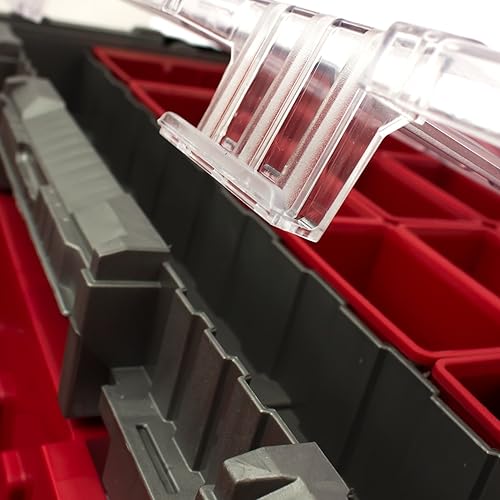 Miniatura 8 de Keter 17187311 Caja de herramientas que incluye caja de herramientas en voladizo serie Master Pro Series de 22 pulgadas de plástico rojo