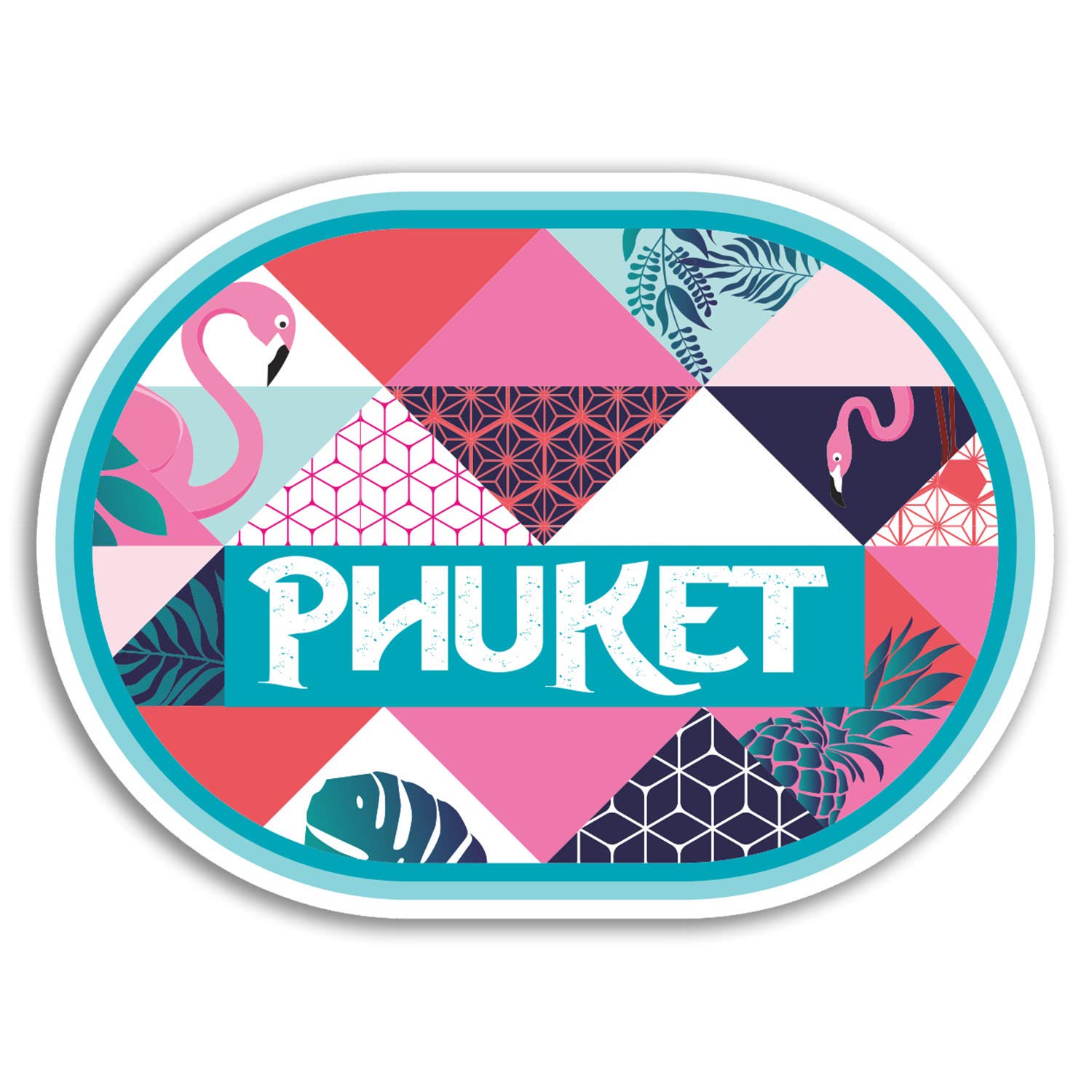 2 x 10cm Phuket Thailand Vinyl Stickers - Travel Sticker Laptop Luggage #18606 (10cm Wide)