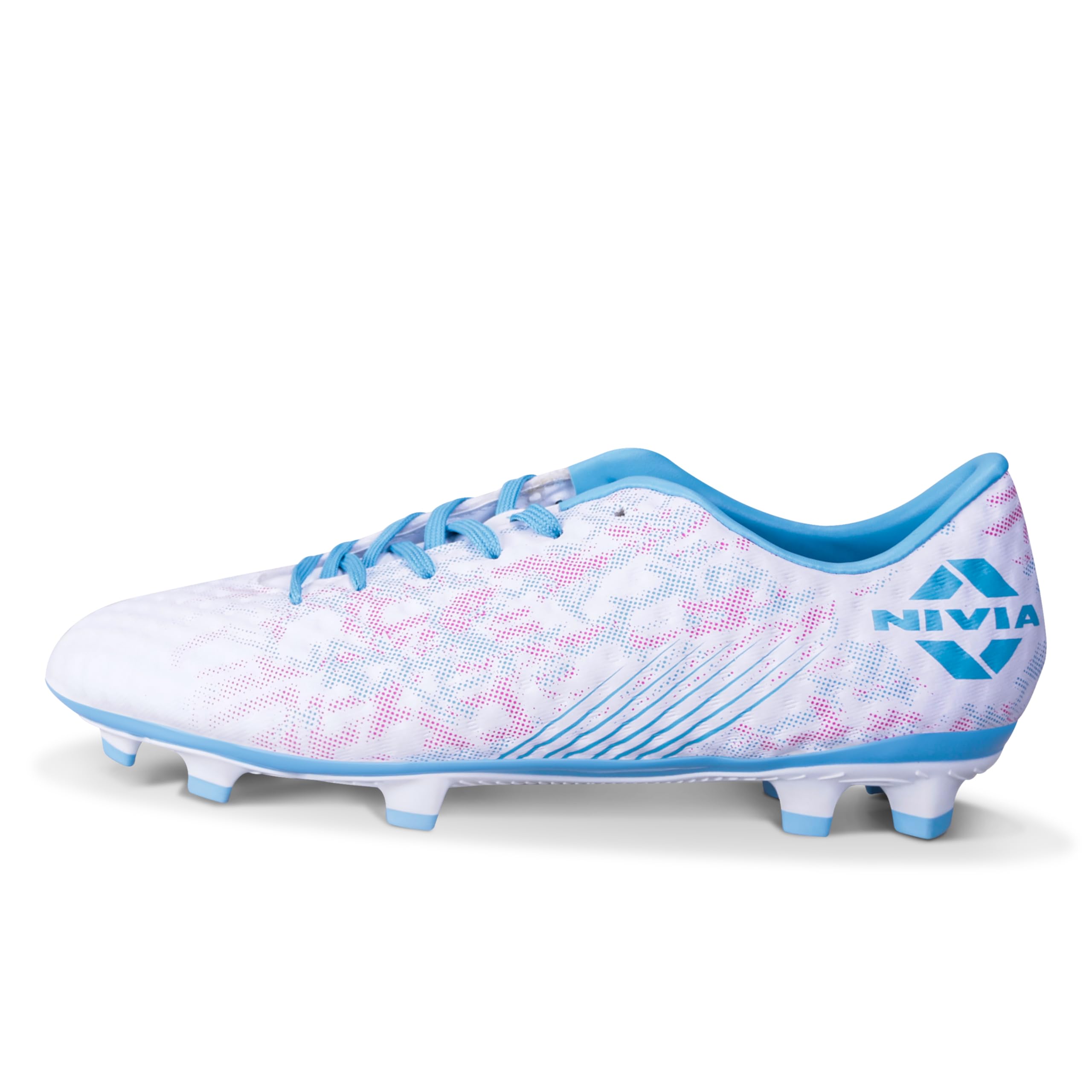 Oslar 3.0 Football Stud Shoes for Mens| Rubber Studs with Spacer Mesh with Film Upper | Die Cut Lightweight Insole |Ideal for Hard Surfaces Artificial Turf Surfaces