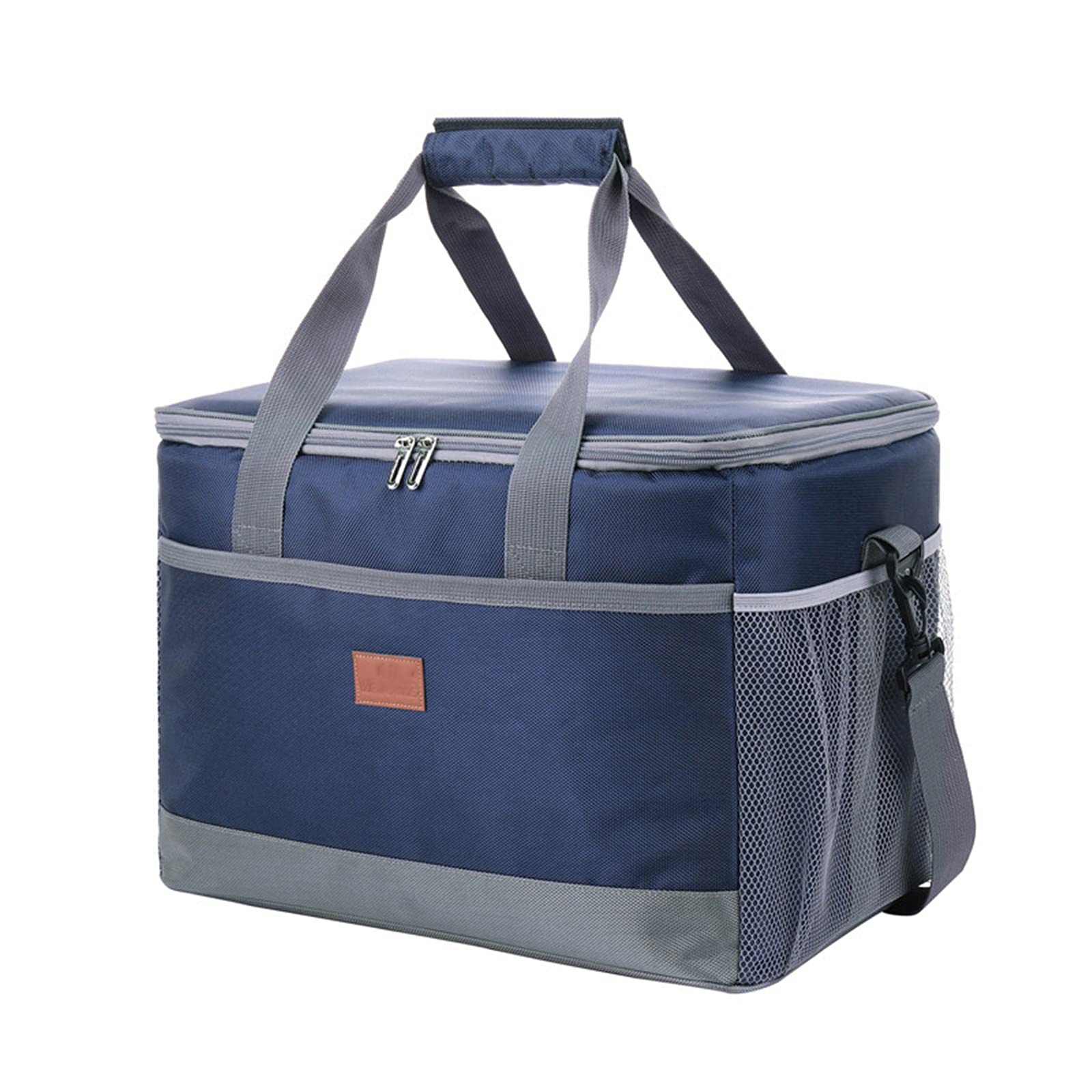 Sac Isotherme,Grande Portable Lunch Bag Sac-Glacière Cooler Bag Sac De Repas Glaciere Souple Isotherme 35L,pour Plage Camping Travail BBQ (Blue)