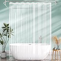 Vista 20 de AmazerBath Forro de cortina de ducha extra largo, forro de cortina de ducha transparente de 96 pulgadas de largo, 72 x 96 pulgadas, forro de cortina