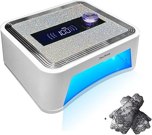 Lámpara de uñas LED UV, inalámbrica, 120 W, recargable, luz UV para uñas de gel, luz portátil con temporizador, lámpara de curado de diamantes de