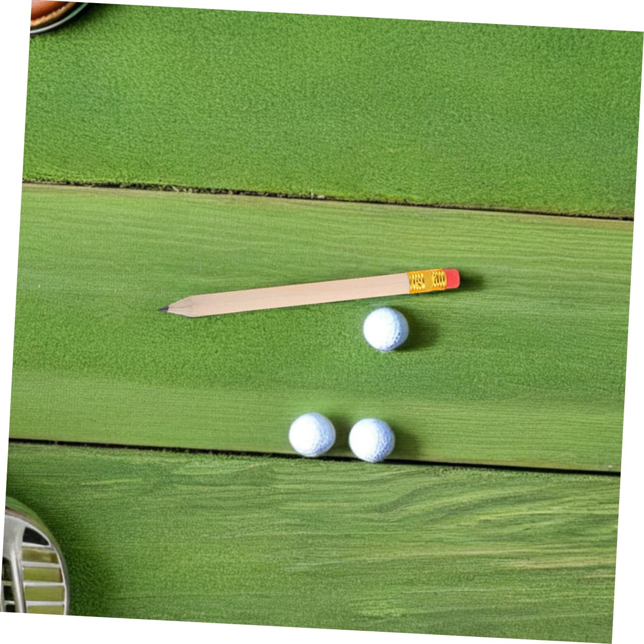 144 Pièces Crayons de Bois avec Crayons de Golf Hb Courts pour Artistes Écoles et Événements Bois