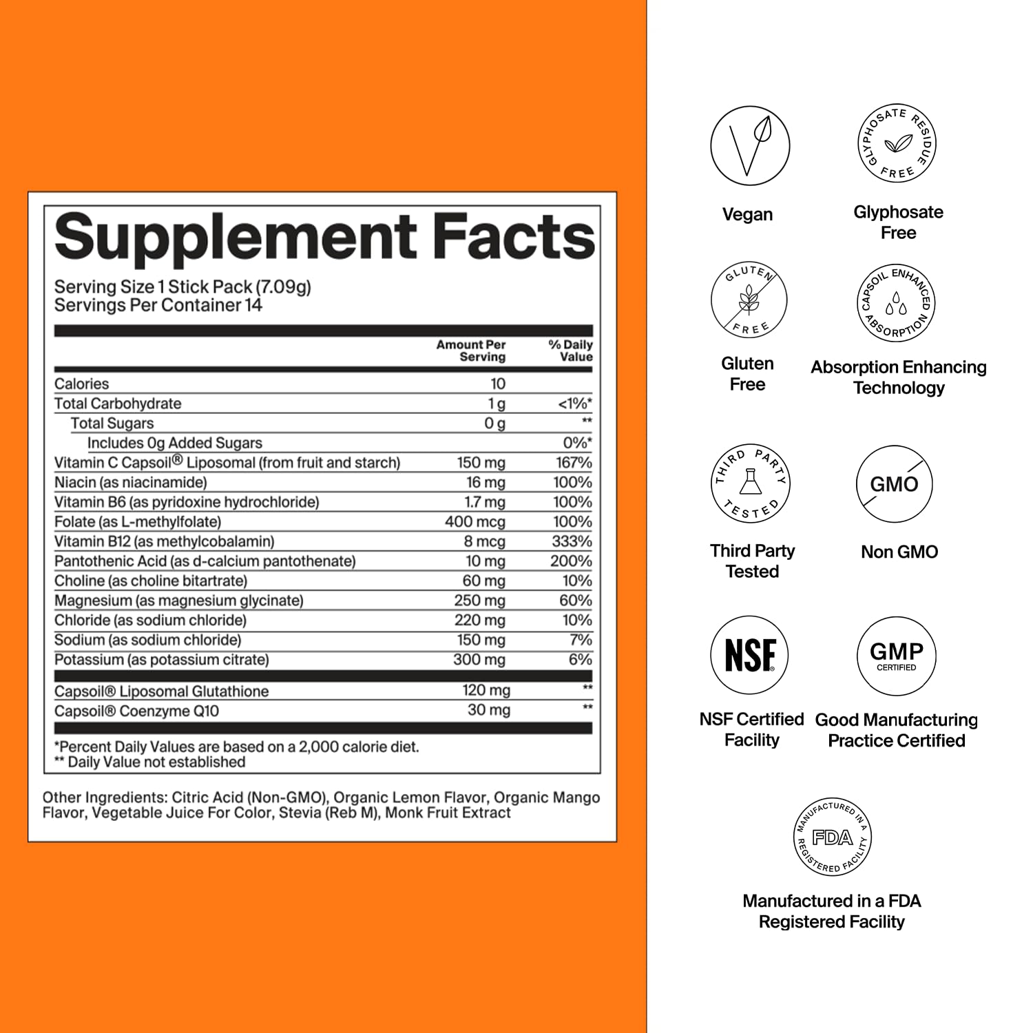 The Absorption Company Restore, Electrolyte Powder Hydration Packs, 14PK — Amazon image 2