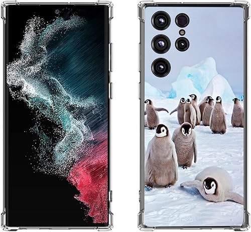 Miniatura 10 de Beaucov Funda para Galaxy S23 Ultra, diseño de colibríes, flores rosadas, protección contra caídas, a prueba de golpes, funda protectora de cuerpo