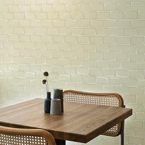 10 hojas adhesivas para baldosas, pegar y despegar para salpicaduras 12"x12"