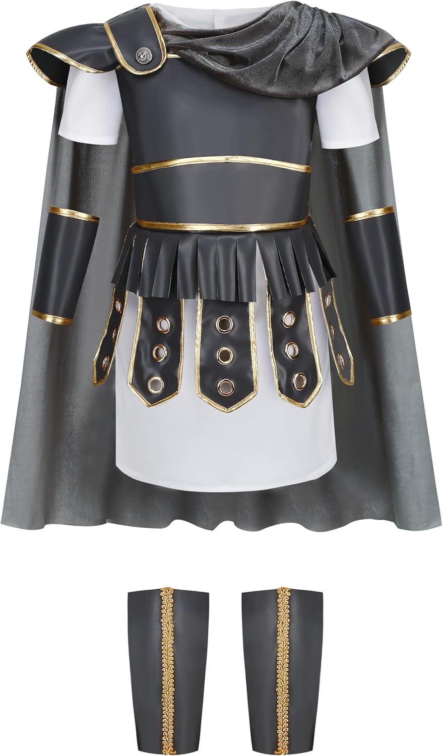 Kids Warrior Costume,Roman Armor Spartan Soldier Costume Halloween Cosplay
