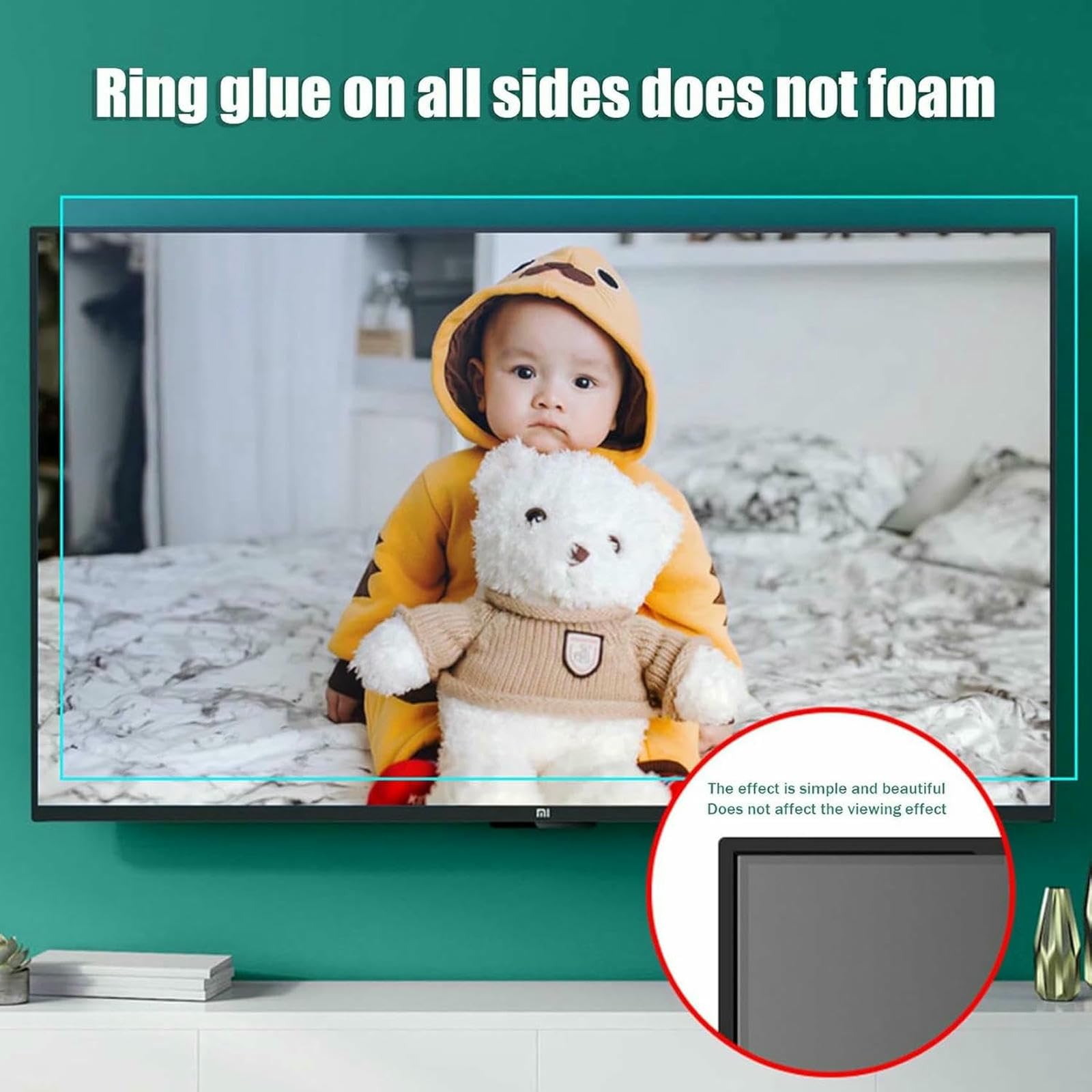 32-75 En La Película De Protección De La Pantalla De TV Anti-Scratch Filtro LCD Luz Azul Filtro para Aliviar La Fatiga De Los Ojos, 32 En 698x392 Mm
