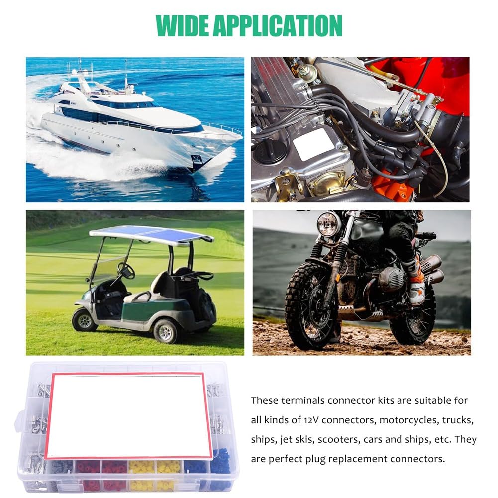 DHYAWUER 755Pcs Car Electrical Wire Terminal Pins Connector Kit 1/1.5/1.8/2.2/2.8/3.5mm 21Type Connector Pins Terminal Auto - Image 4