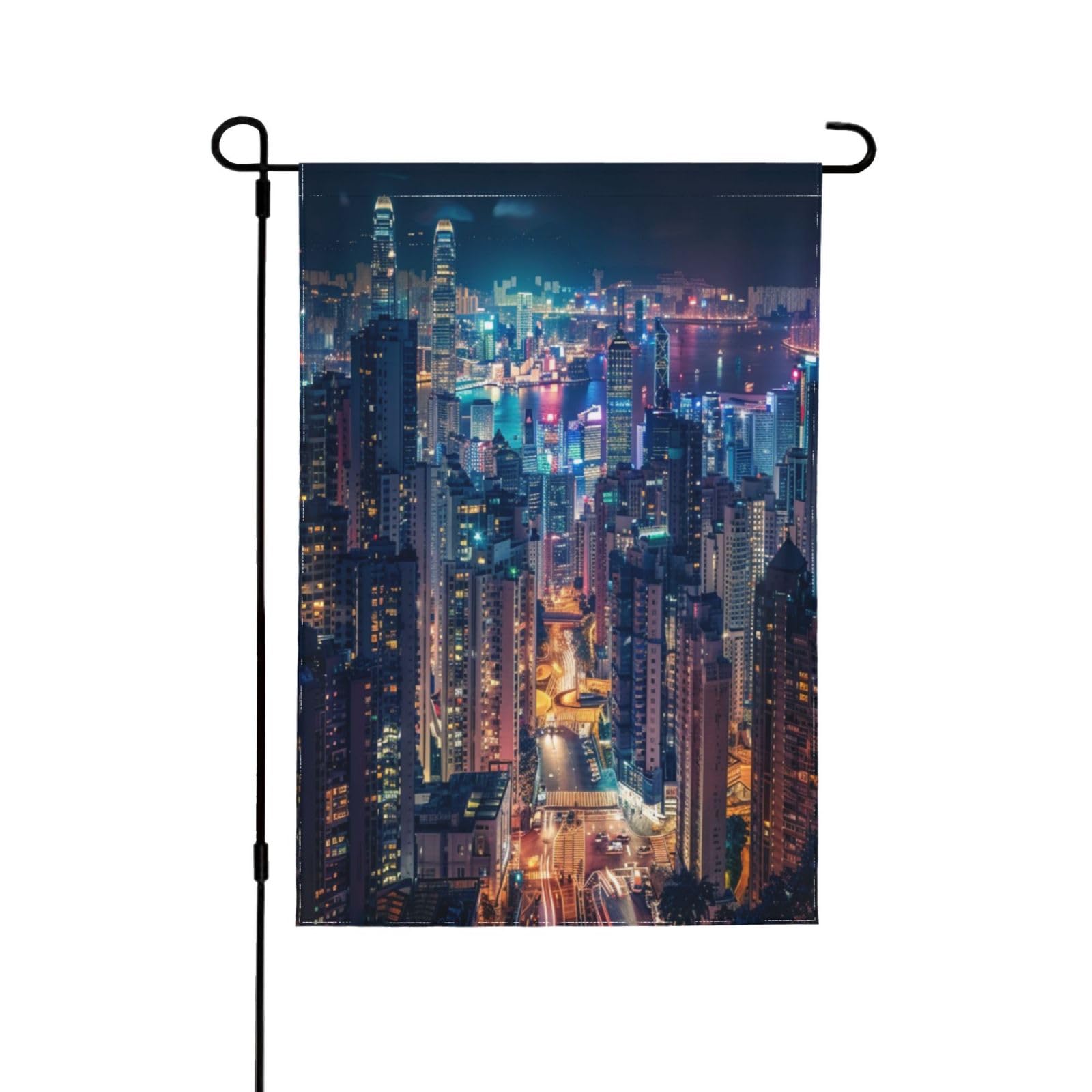 Drapeau de jardin Hong Kong en polyester de qualité supérieure