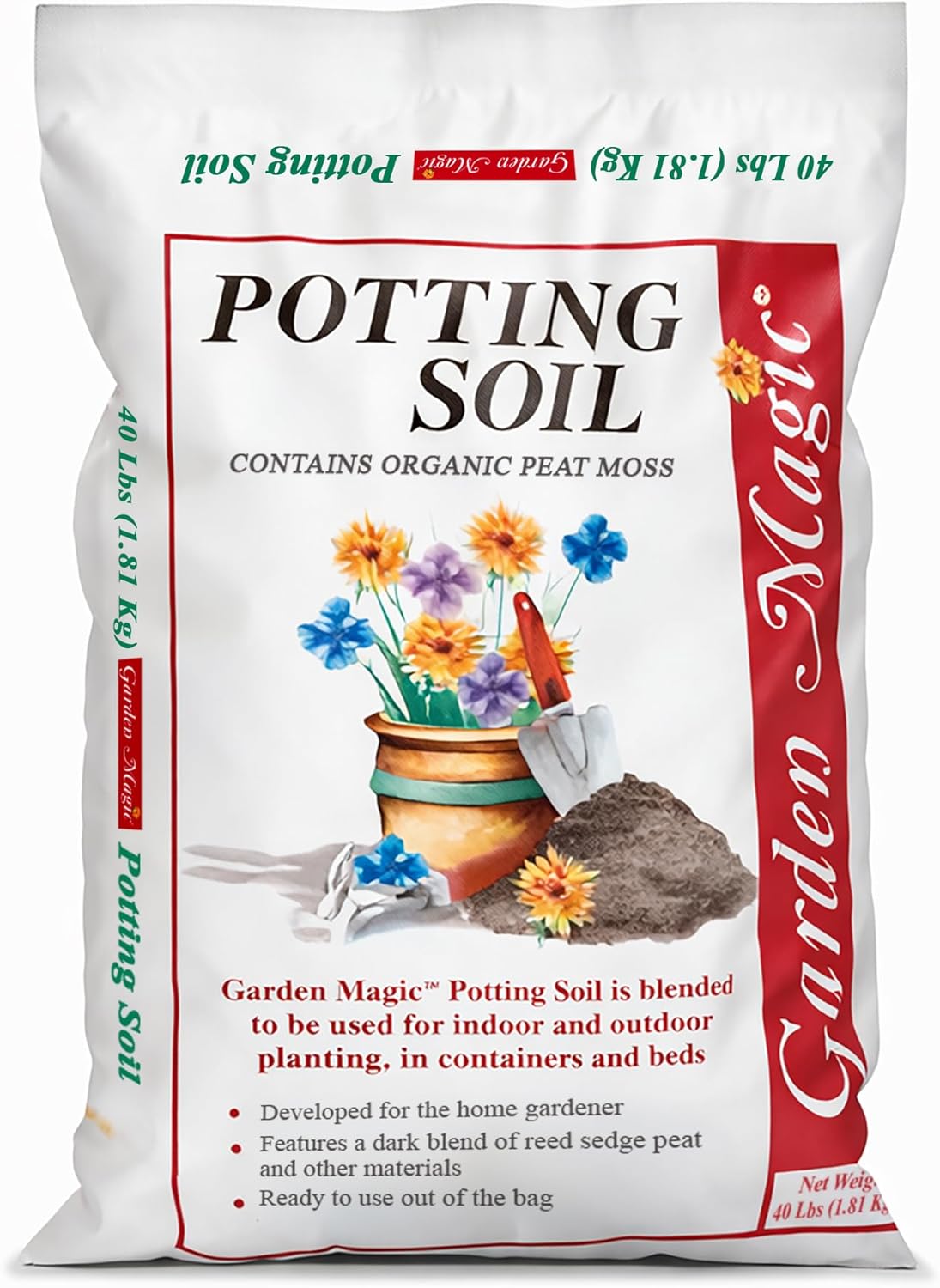 Michigan Peat 40 Pound Bag of Garden Magic General Purpose Moisture Retaining Po