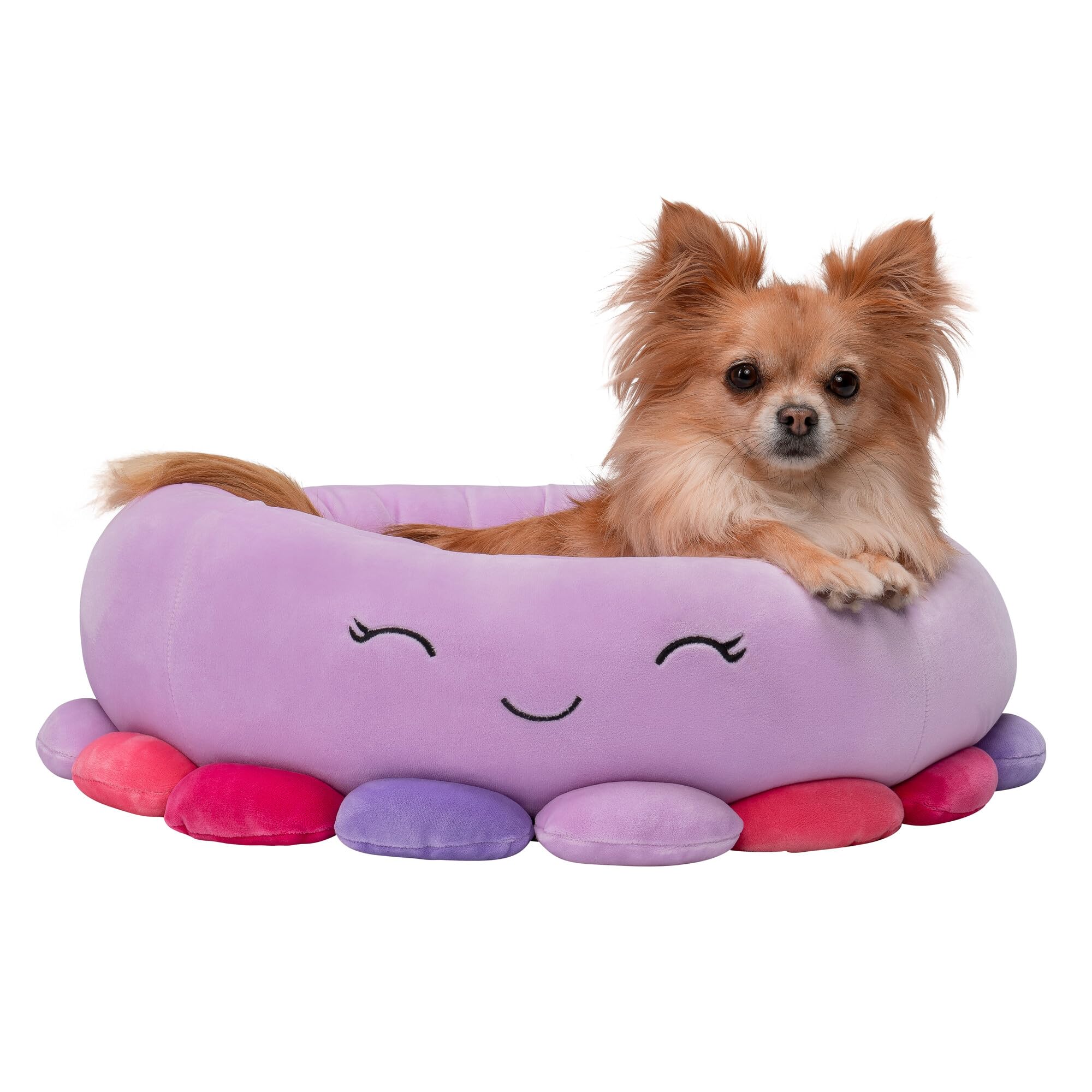 Squishmallows Official 20-Inch Beula Octopus Pet Bed - Small Ultrasoft Official Plush Pet Bed