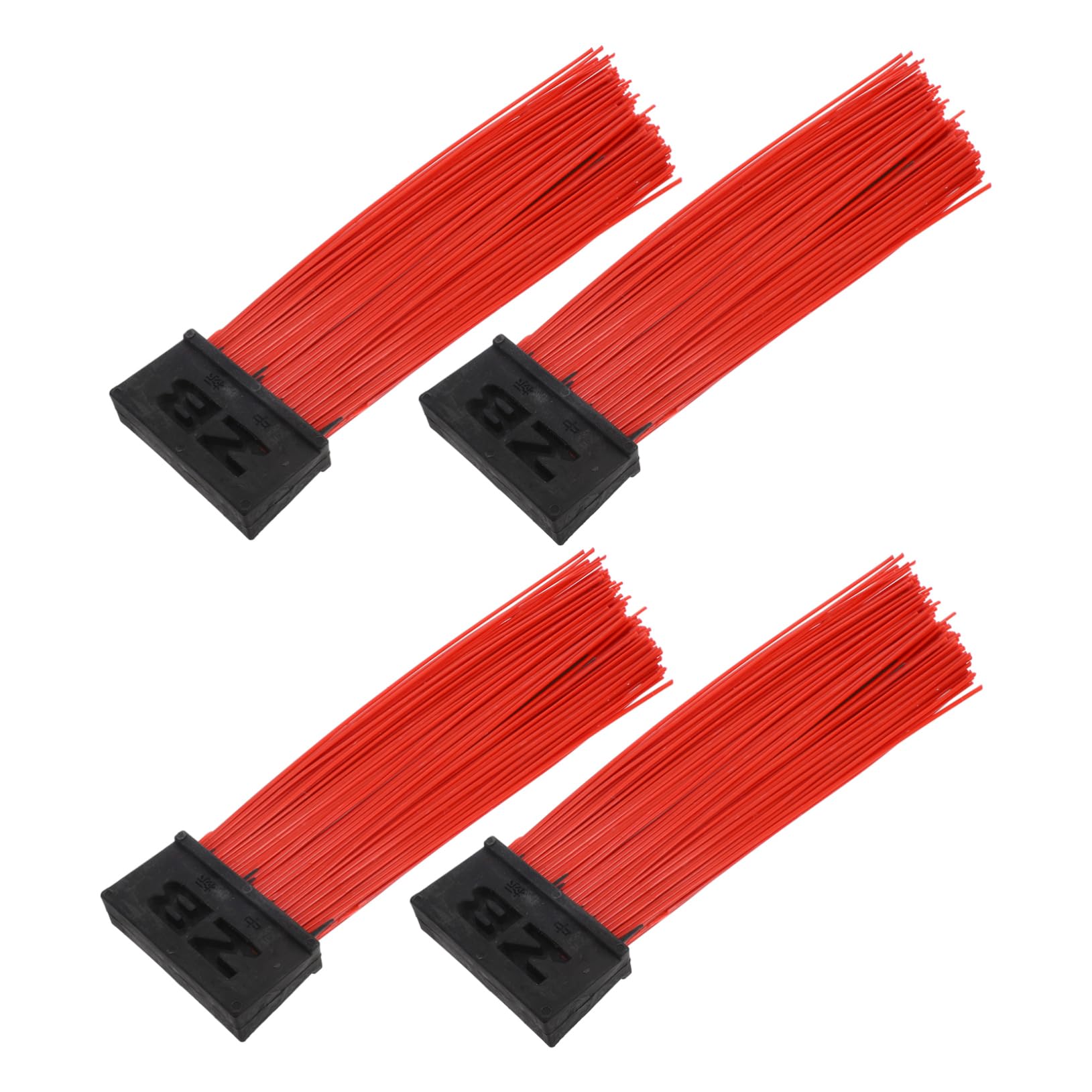 FUNOMOCYA Sanitation Cleaning Brush Push Broom Refill Broom Head for Outdoor Use 4 Pack Practical