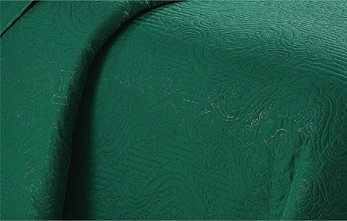 Miniatura 2 de Home Collection - Juego de cubrecama de lujo holgada repujada liviana de color liso