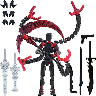 PkghoKids Assembly Completed T13 Action Figure 3D Printed Multi-Jointed Movable T 13 Lucky 13 Dummy 13 Nova 13 Robot 13 Ac...