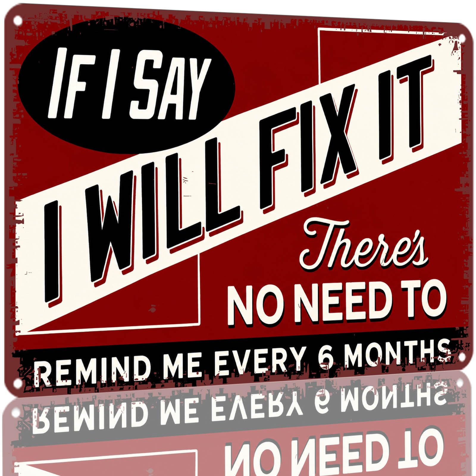 Kwqdozf As Pic If I Say I Will Fix It Metal Tin Sign 8X12 Inch Aluminum Retro Wall Decor F