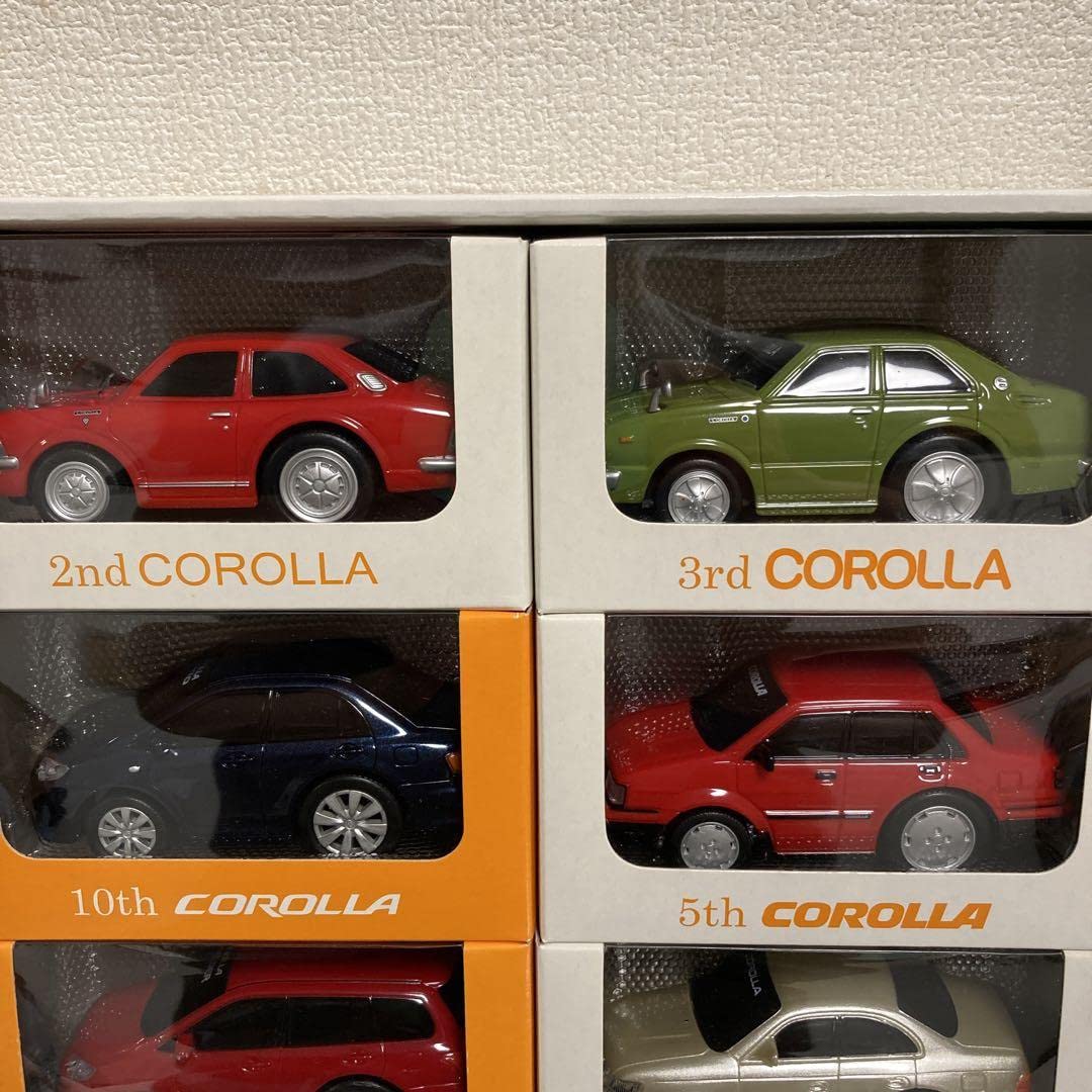 トヨタ 非売品 歴代カローラ(1966年-2006年)セット プルバックカー