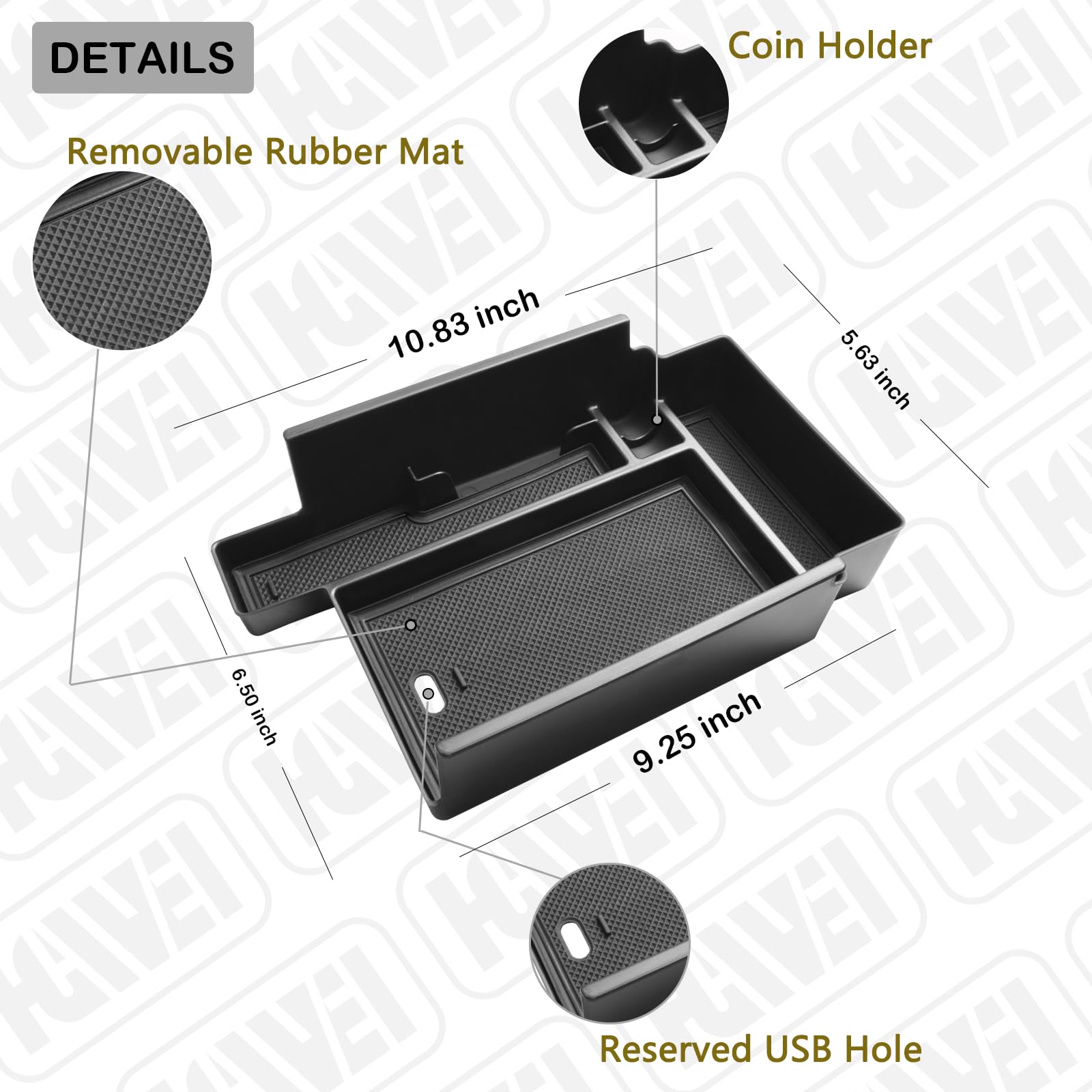 Amazon.com: HGWEI Center Console Organizer Tray Compatible with