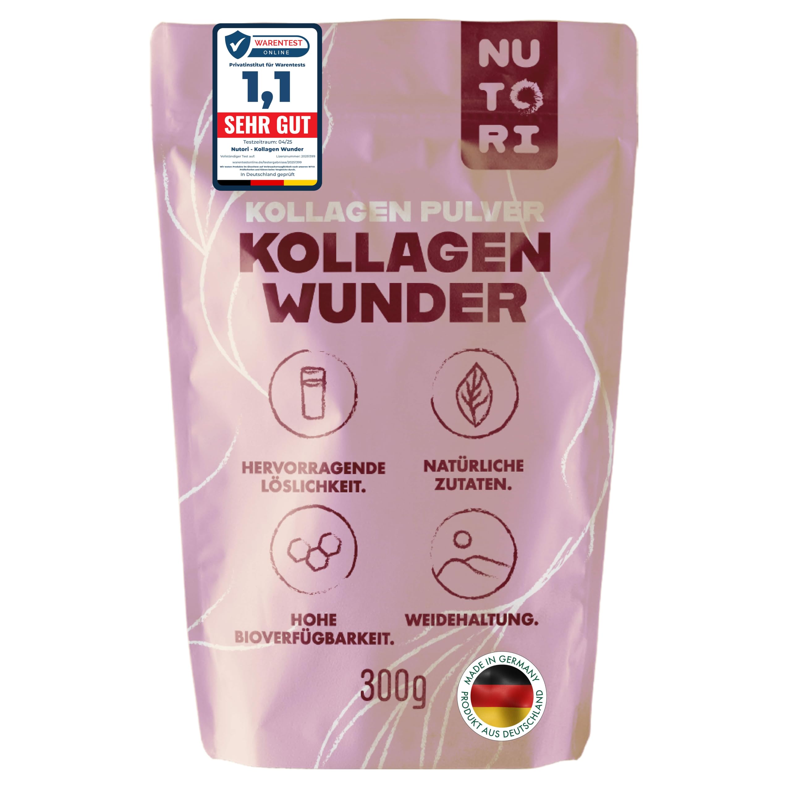 NUTORI Kollagen Pulver 300 g