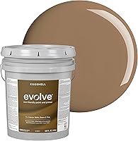 Vista 91 de EVOLVE Pintura e imprimación para interiores, cáscara de huevo (blanco alabastro), 1 galón, cobertura de una capa, excelente oculto, bajo contenido