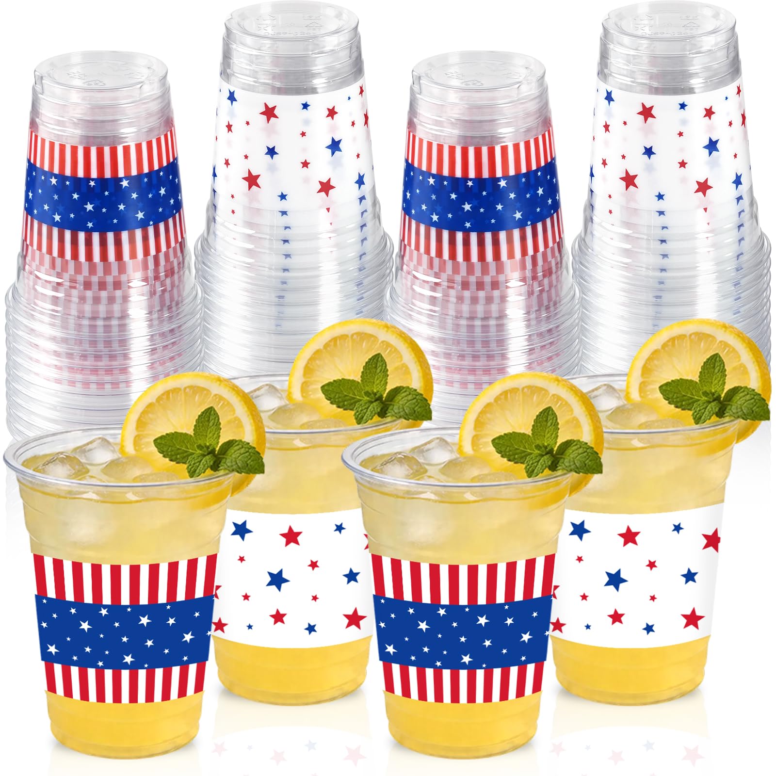 CUPLOOV 250th Anniversary Patriotic Decorations Plastic Cups - tableware | Mubboo