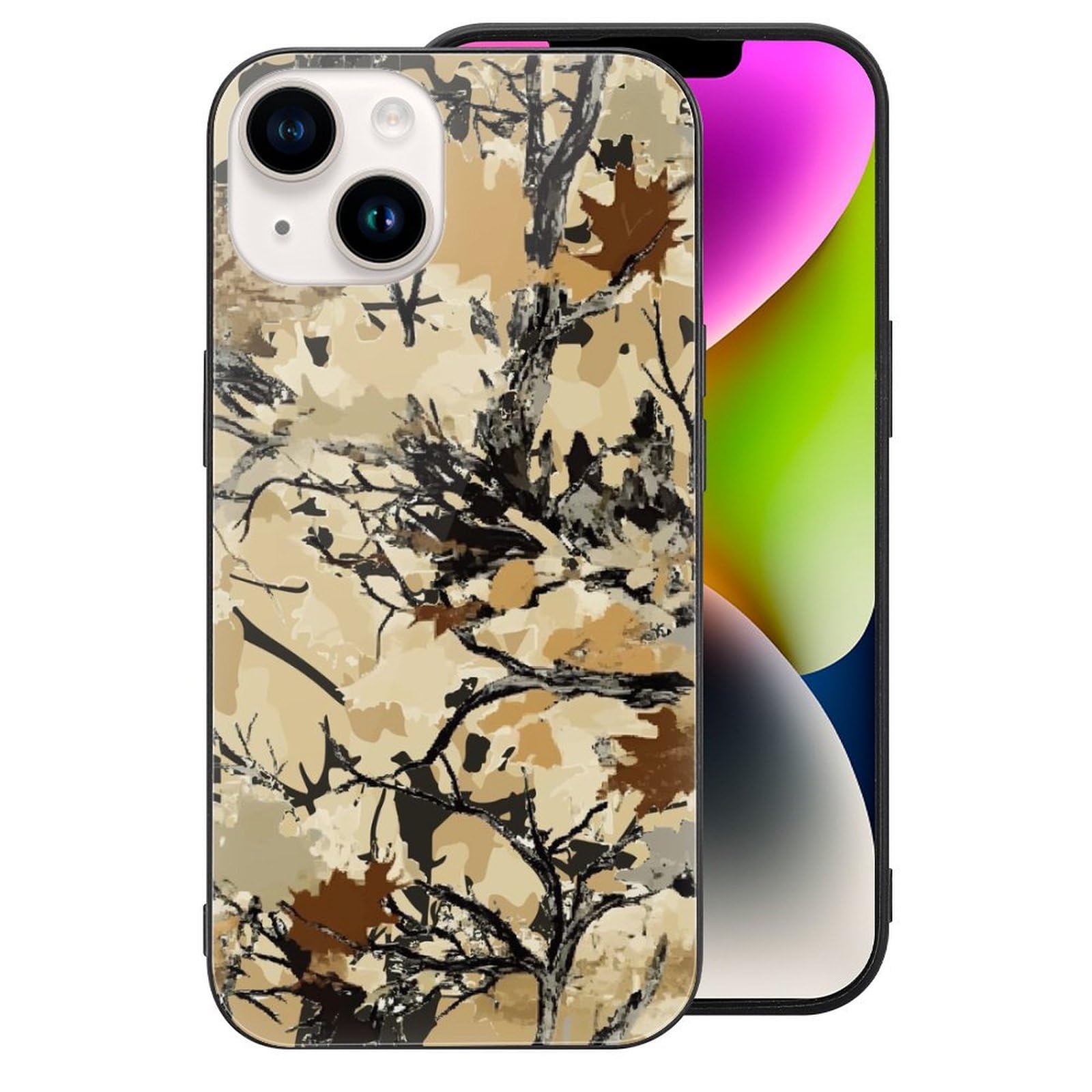 Amazon.co.jp: 迷彩柄 カモフラージュ (5) スマホケース iPhone 15
