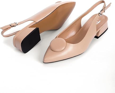Rio Fiore Pumps, slingpumps voor dames, 4 cm blokhak, zacht imitatiesuède/ kunstleer, comfortabele pumps met hak, wit/zwart/wijnrood/beige/blauw/geel/ taupe, slingbacks, rugriem, ML682-0716, beige, 38