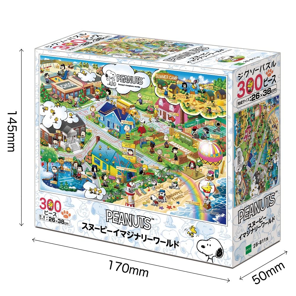 Amazon.co.jp: Epoch 28-811s 300-Piece Jigsaw Puzzle, Peanuts