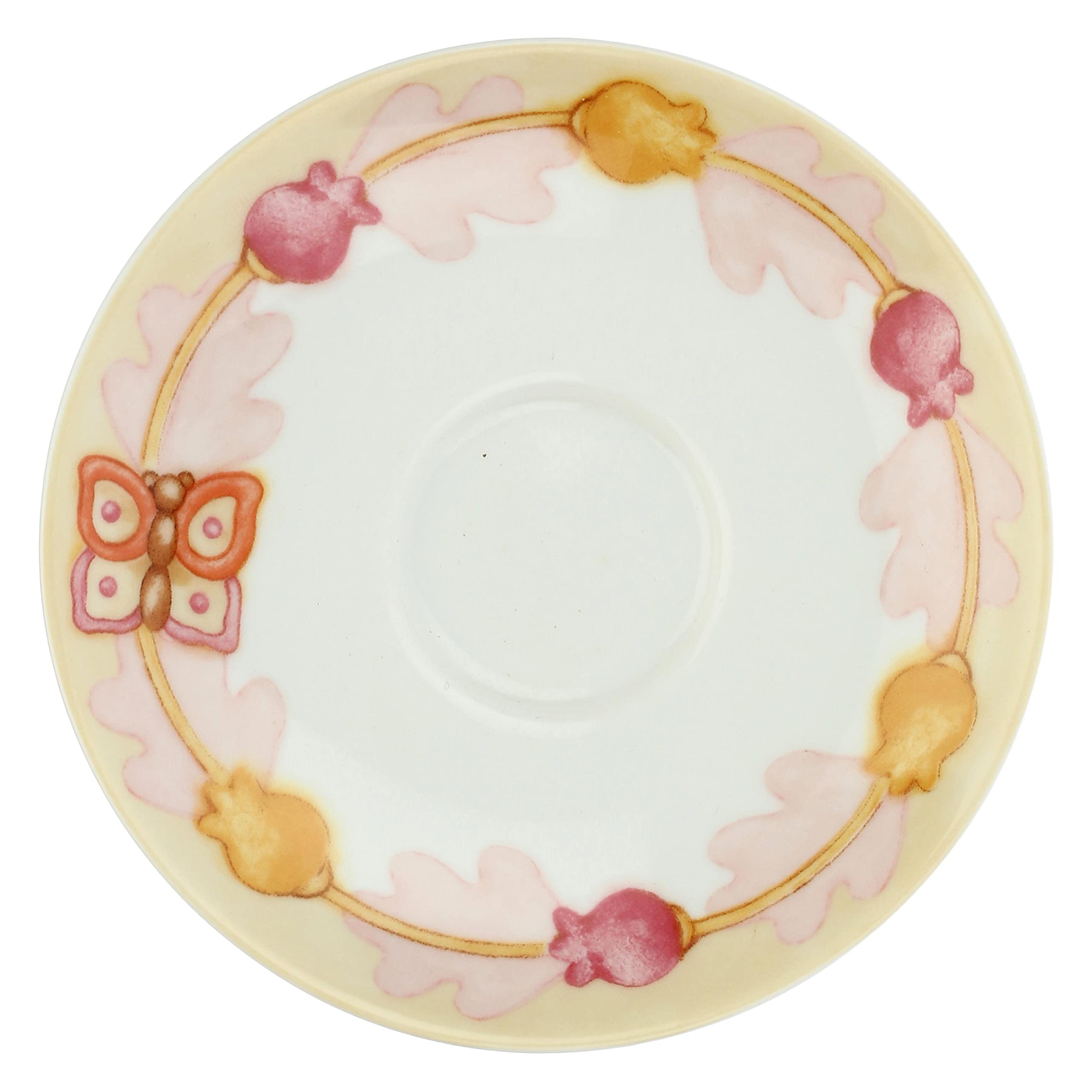 THUN - Set di 6 Tazzine da caffè - Linea Grace, Home Is Where Your Family Is - Cucina, caffè al Volo - Porcellana - Tazzina Ø 6,5 cm; 5,5 cm h; 110 ml; Piattino Ø 11,5 cm
