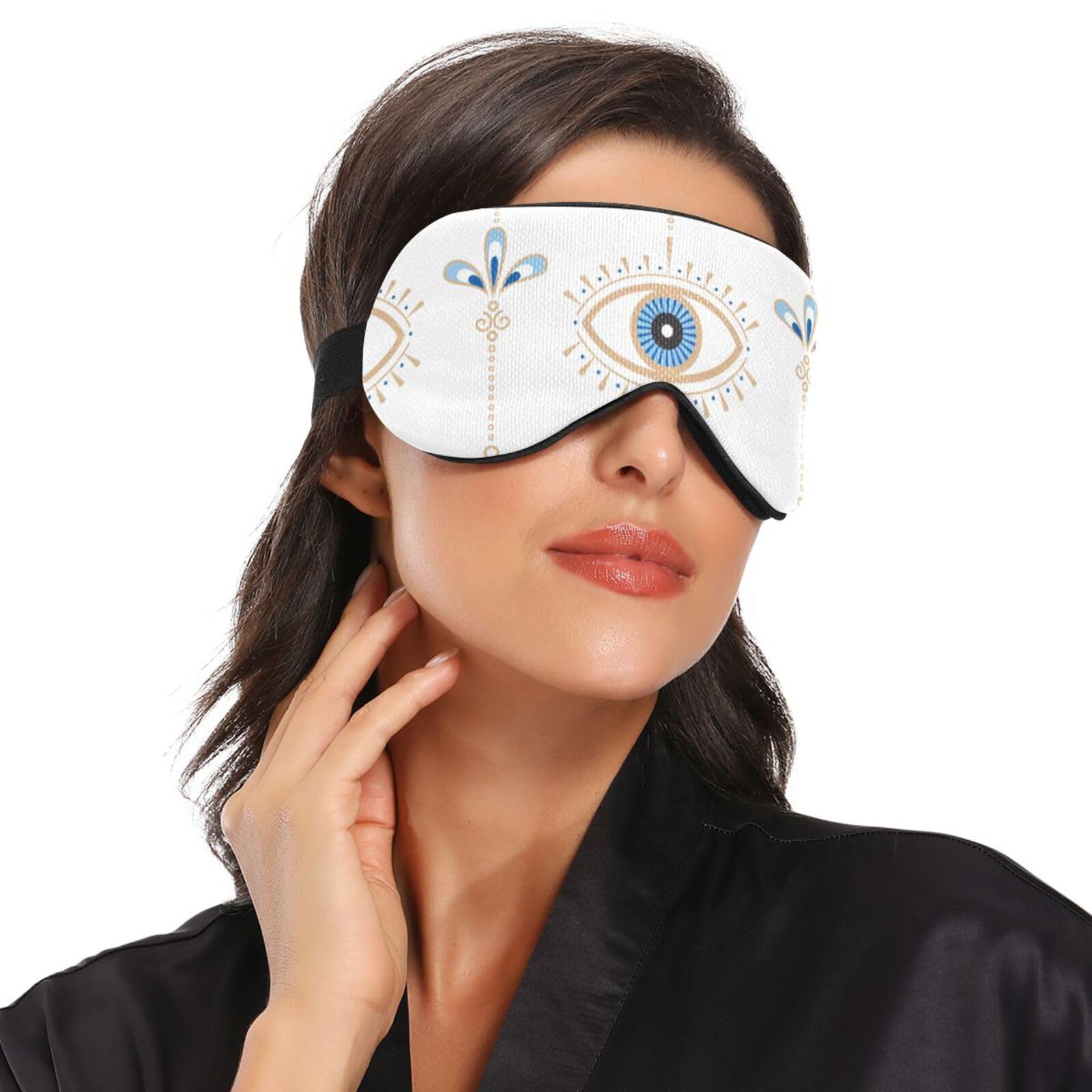 xigua Evil Eyes Sleep Eye Mask Breathable Soft Light Blocking Eye