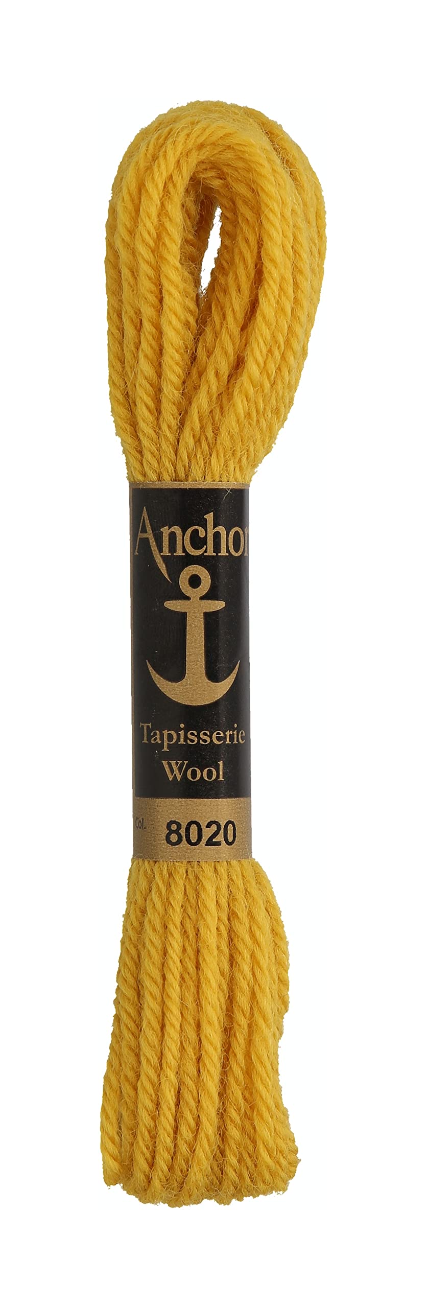 Susan Bates Anchor Embroidery Thread, 100% Wool, hinigyellow, 10 m
