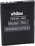 Bater?aLi-Ion 750mAh (3.7V) Marca vhbw para m?viles Nokia 1606, 2505, 2630, 2660, 2760, 3606, 5000, 6111, 6125, 6131 sustituye BL-4B, BL-4BA. Bater?aLi-Ion 750mAh (3.7V) Marca vhbw para m?viles Nokia 1606, 2505, 2630, 2660, 2760, 3606, 5000, 6111, 6125, 6131 sustituye BL-4B, BL-4BA.