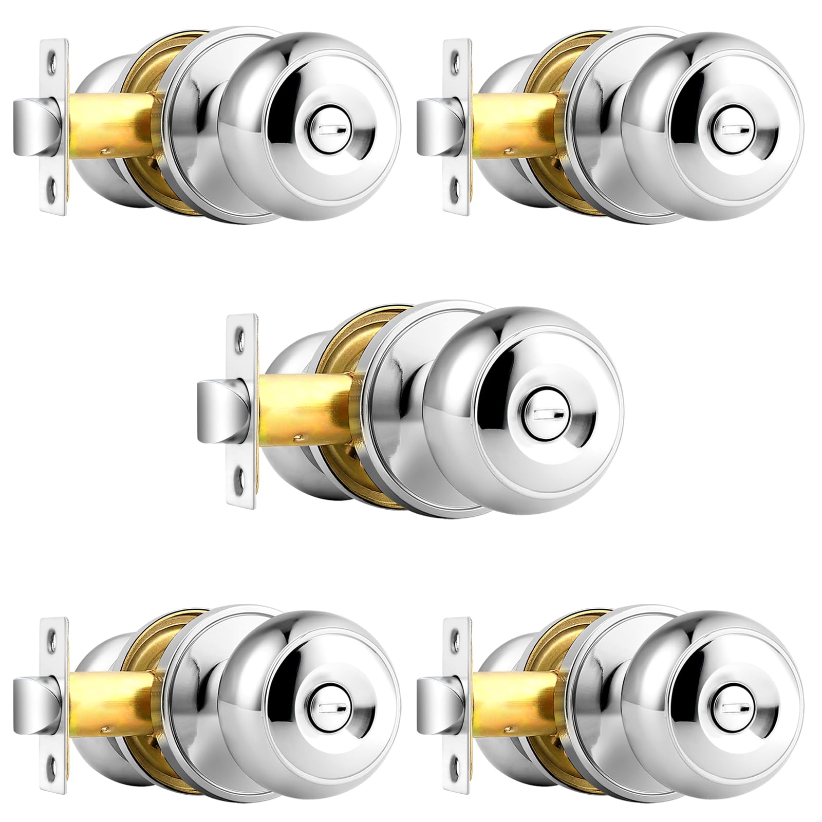 Probrico Black Door Knobs - 10 Pack -13