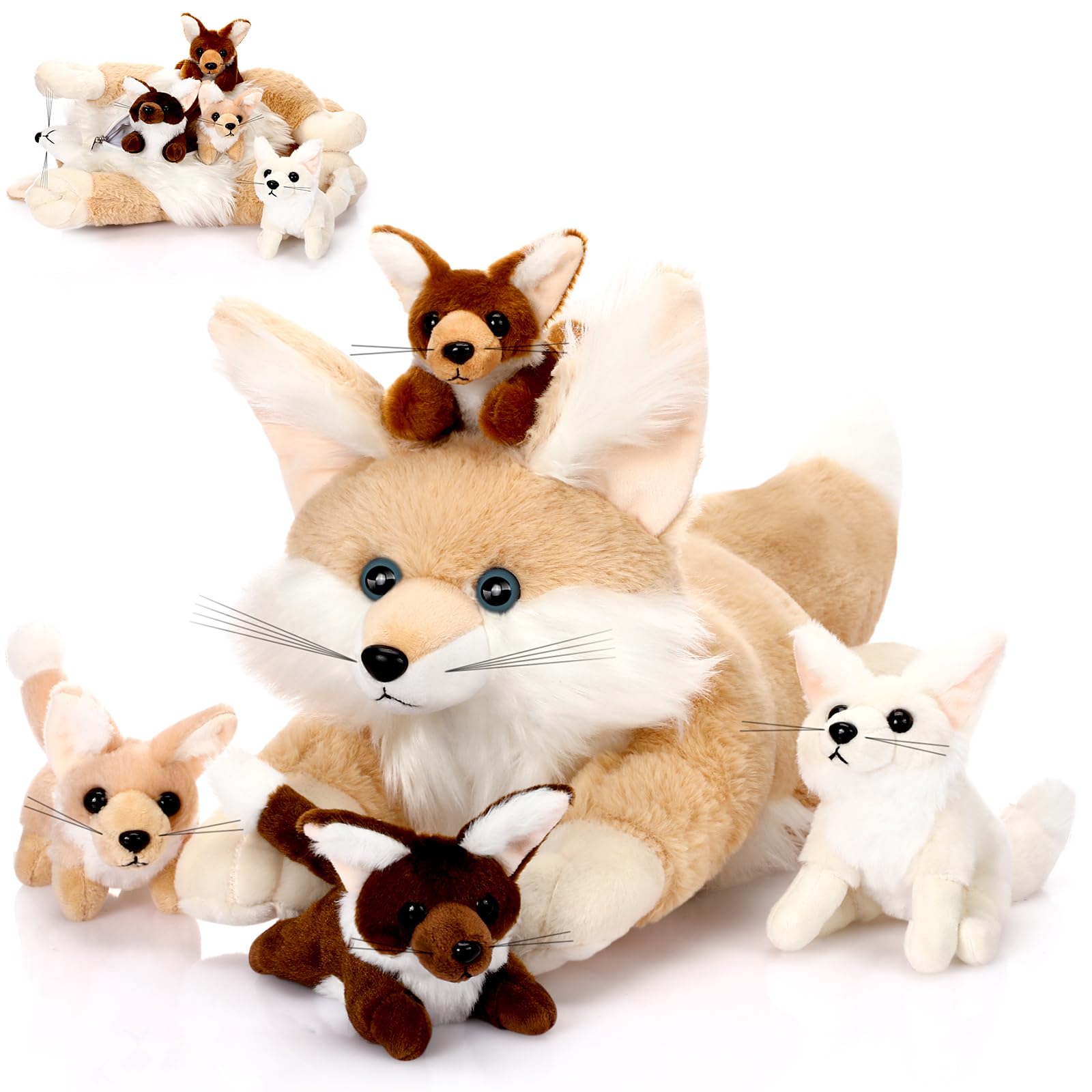 Amazon.com: HyDren 5 Pcs 13.4 Inch Large Fennec Fox Stuffed Animal
