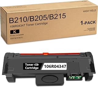 B205 B210 B215 Toner Cartridge 3,500 Pages High Yield Replacement for Xerox 106R04347 B205 B210 B215 Printer Ink, 1-Pack Black 