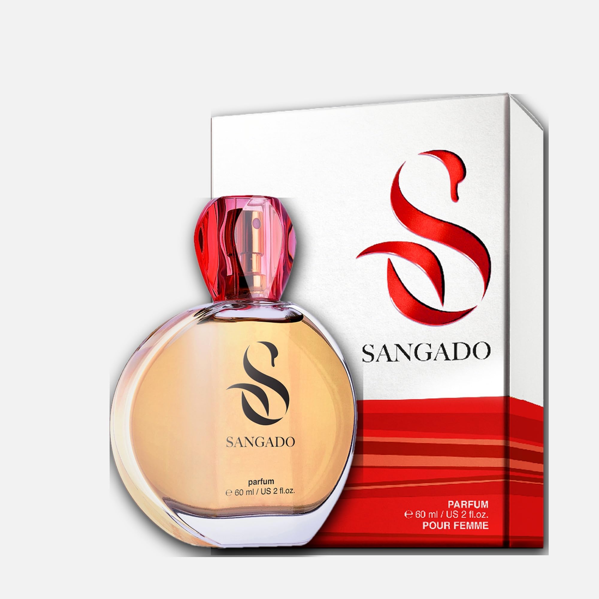 SANGADO 879 Cappuccino Alla Vaniglia Profumo Per Donne, Lunga Durata 8-10 Ore, Fragranza Lussuosa, Orientale Vanigliato, Preziose Essenze Francesi, Extra-concentrato (parfum), 60 ml