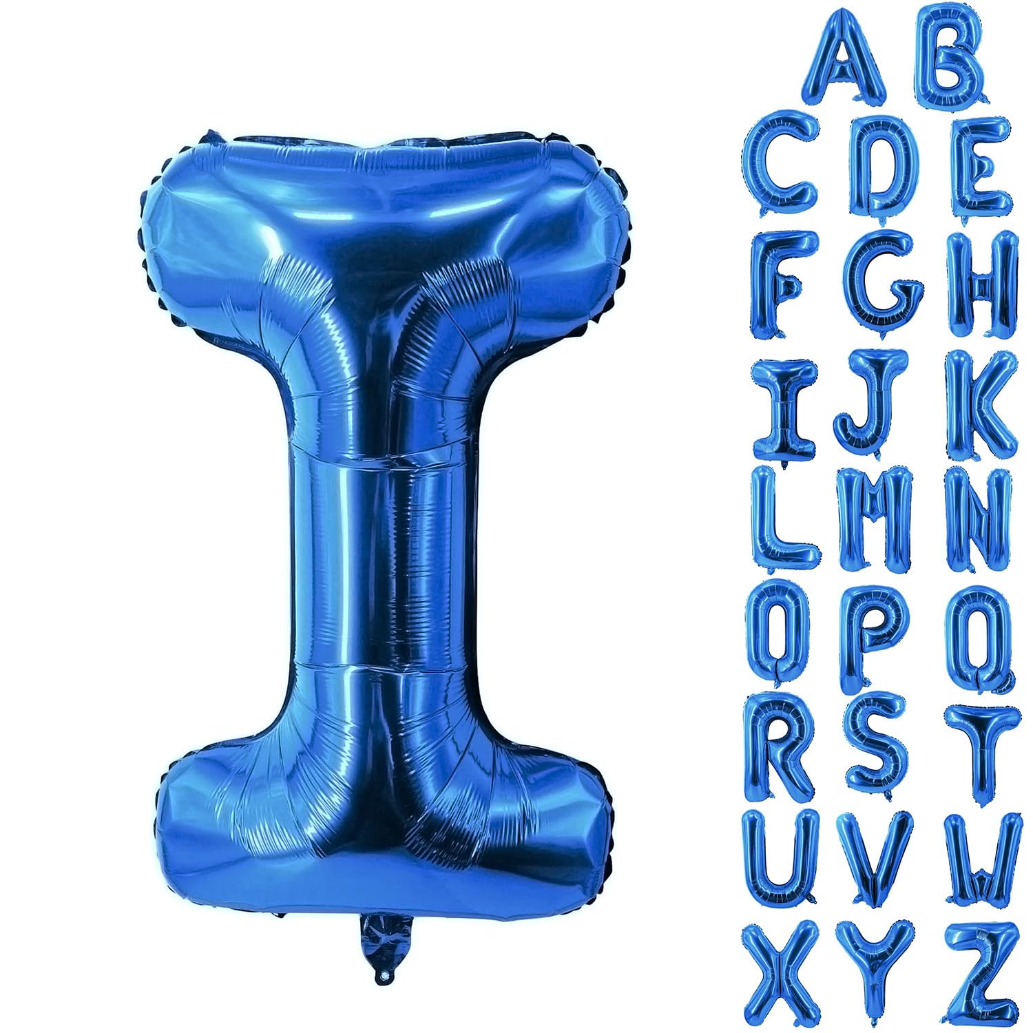 Letter Balloons 40 Inch Blue Giant Alphabet Balloons Letter I