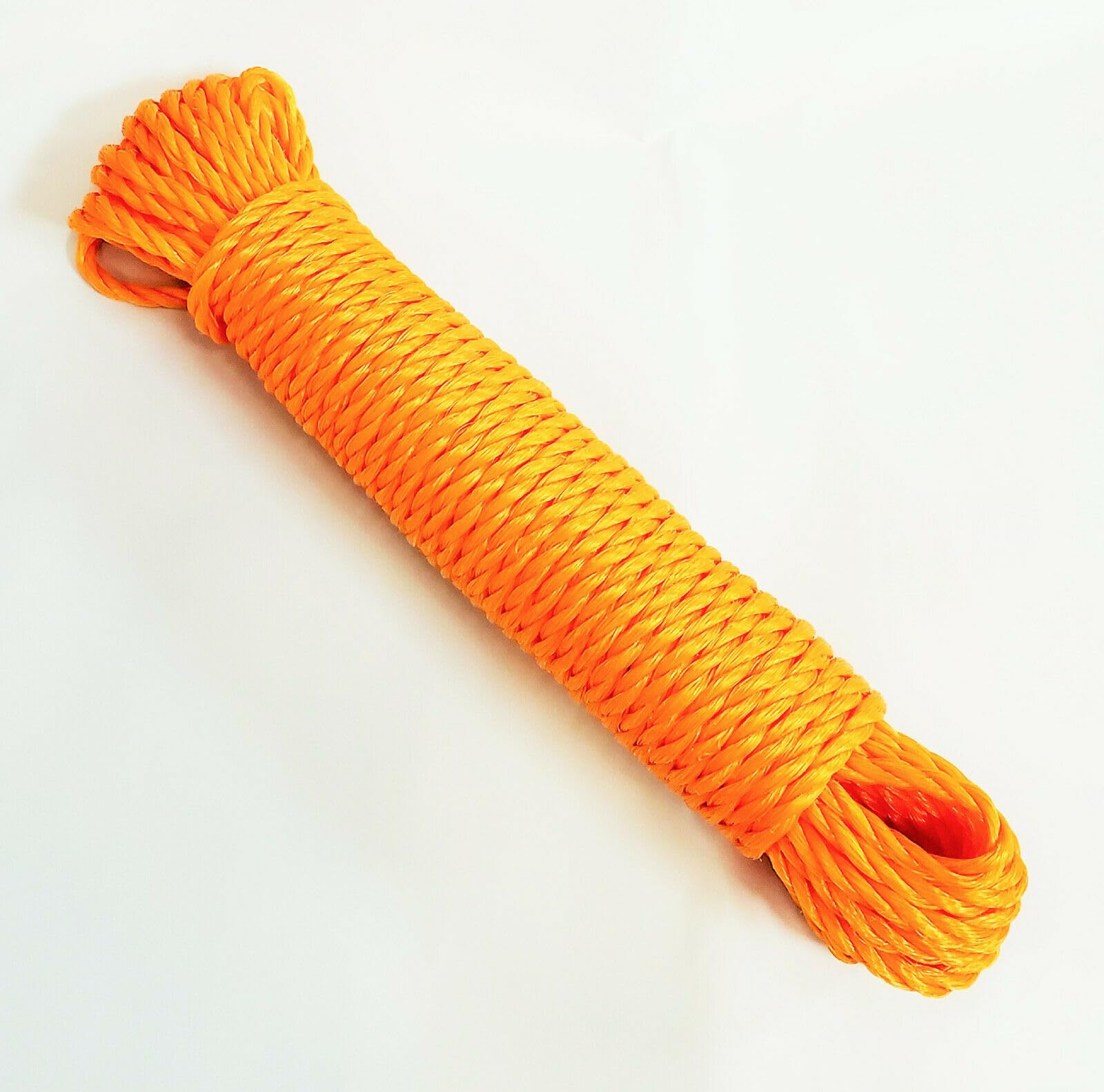 Maxperkx Yellow Laundry Clothes Washing Line Dryer Plastic Coated Rope Outdoor Drying 30M Metre/100Ft Premium Tough Heavy Duty General Use Multipurpose Camping Wire (Yellow)