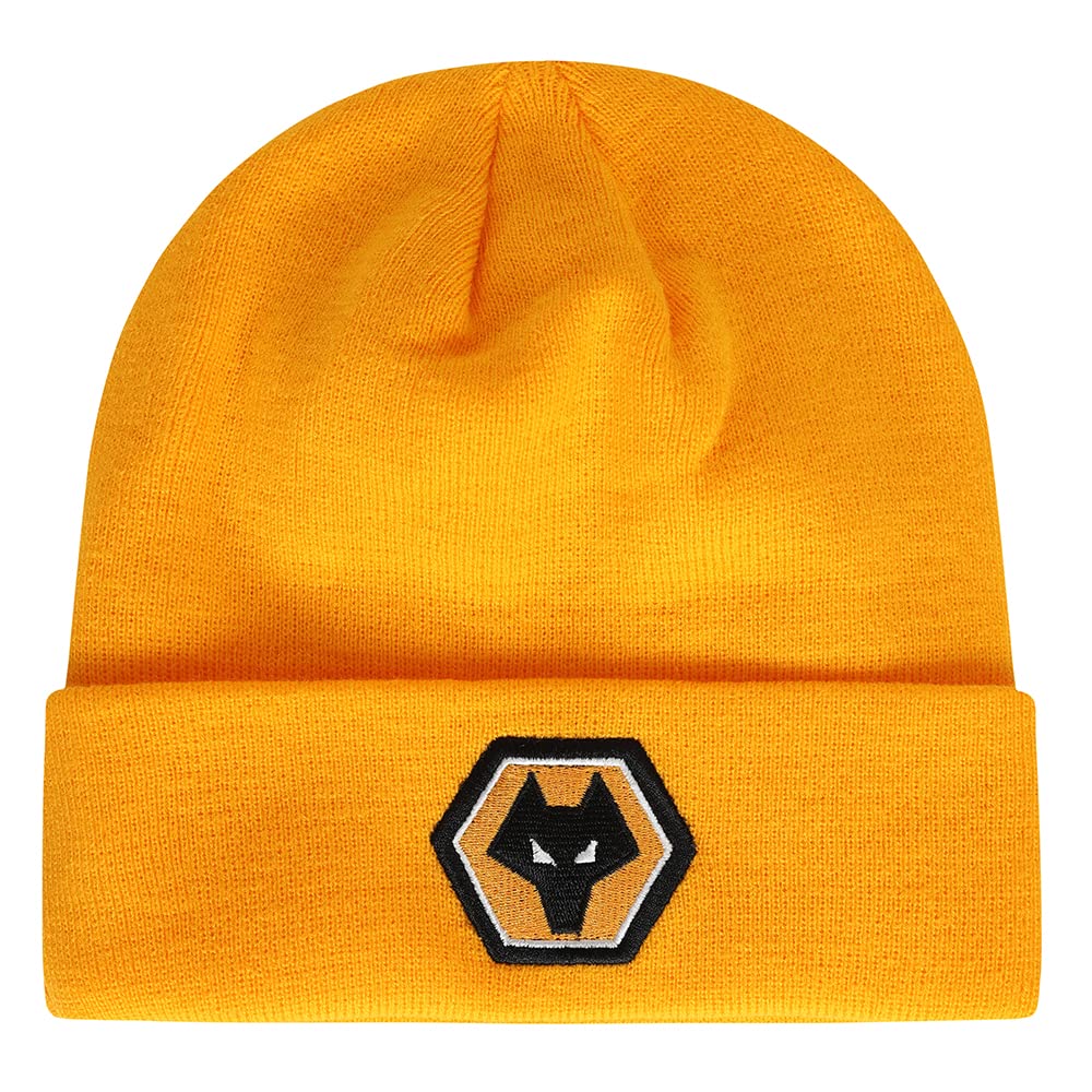 Official Wolves FC gold coloured bronx hat with embroidered club crest