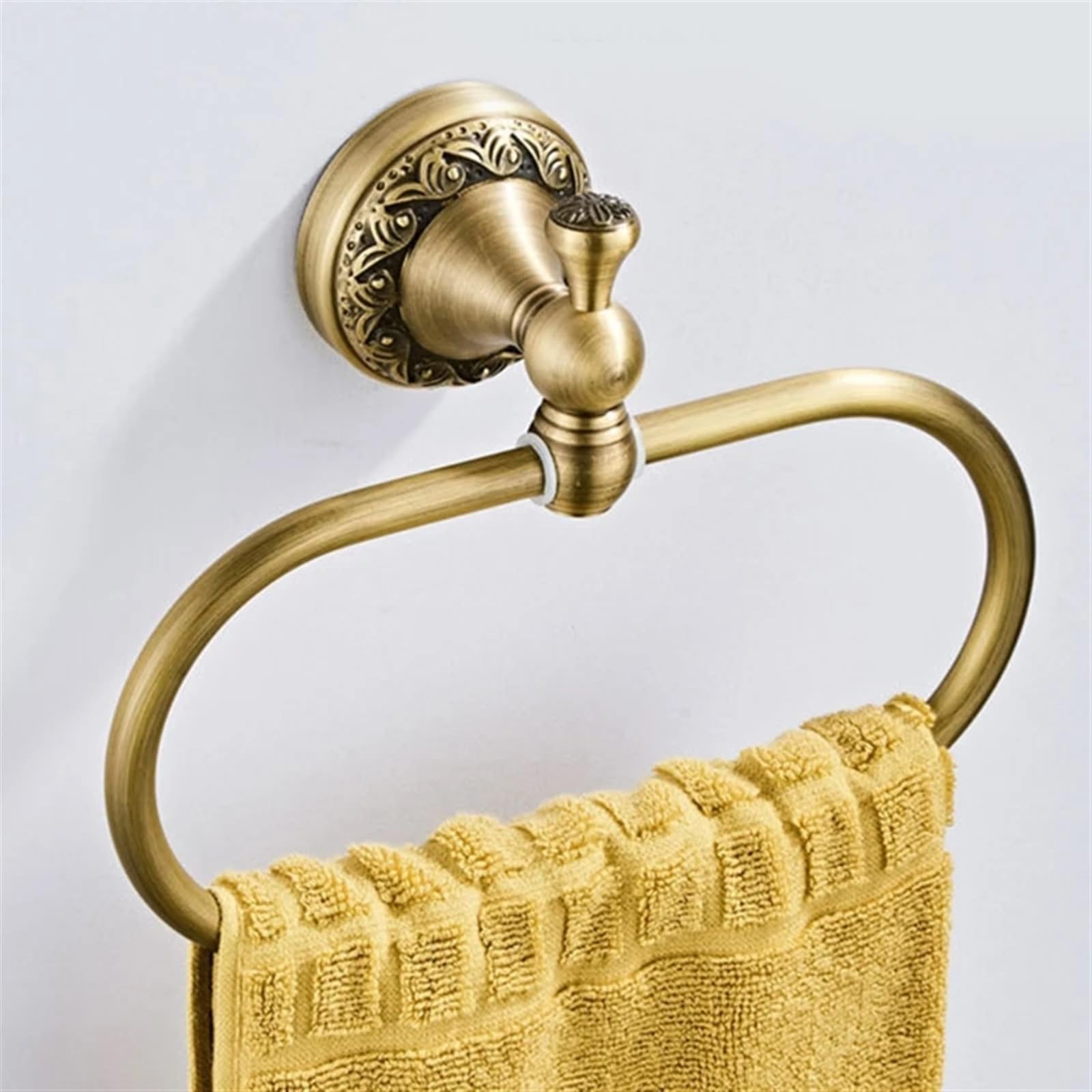 Toallero de Pared, Toallero Redondo de Pared, Accesorio clásico Antiguo for baño.