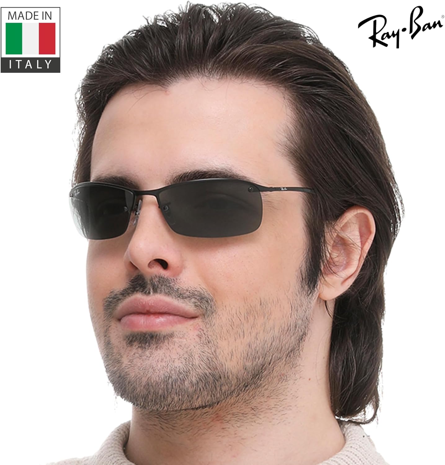 Ray-Ban RB3183 Rectangle Shaped Sunglasses for Men & Women with Official RAYBAN Eyewear Kit - Image 7