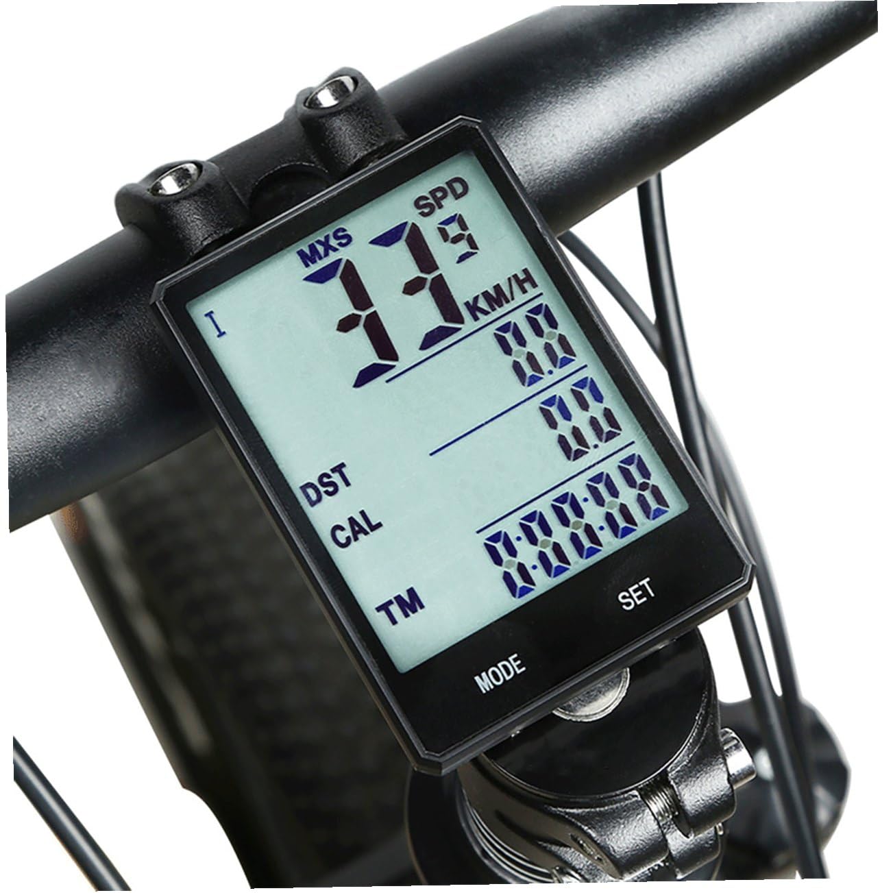Tachimetro Bici Wireless Retroilluminazione Display Inglese