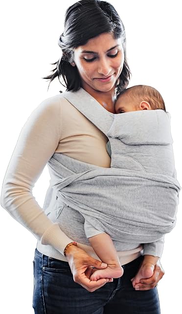 Boppy ComfyGrow Porte-bébé – 7-35lbs, Pigeon gris – Bébé porteur nouveau-né à Toddler avec 3 Positions de charge – 3-Stage Siège réglable & Support de tête, Tissu de coton