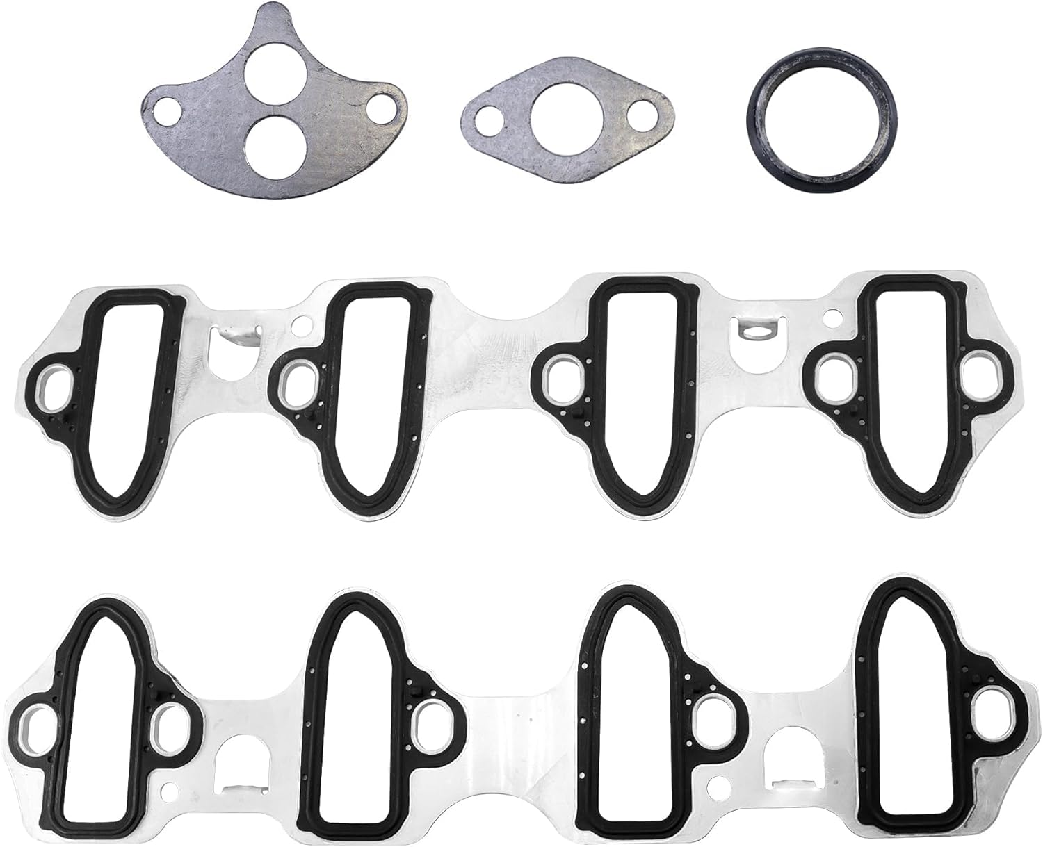 MS98016T Engine Intake Manifold Gasket Set Compatible with Chevy Avalanche Express Silverado Suburban GMC Savana Sierra for Cadillac Escalade Hummer 4.8L 5.3L 6.0L 6.2L Replace 89060413