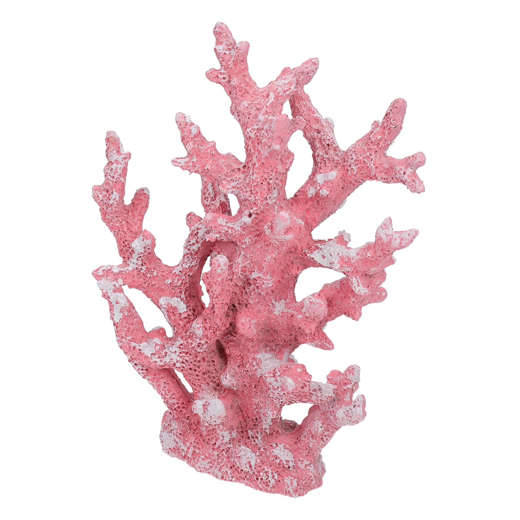 BESPORTBLE Decoración Estilo Mediterráneo de Coral Artificial de Resina Adorno Rosa Fácil de Cuidar para Acuario para Decoración de Peceras