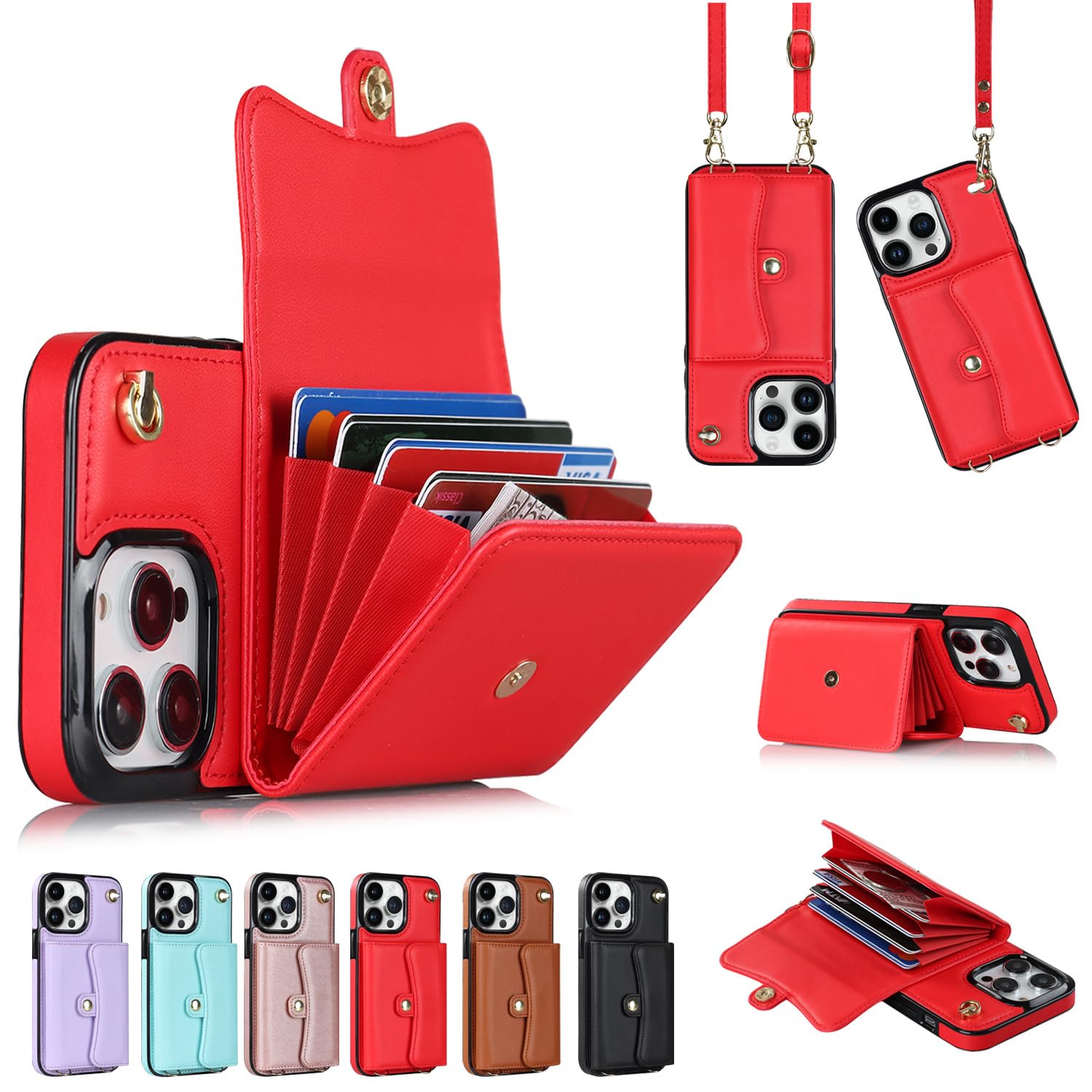 lefeda Capa transversal para iPhone 14Pro Max/14 Pro/14 Plus/14